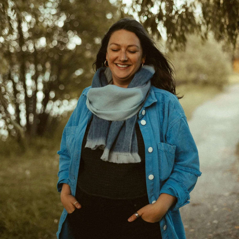 Écharpe en Alpaga - Café