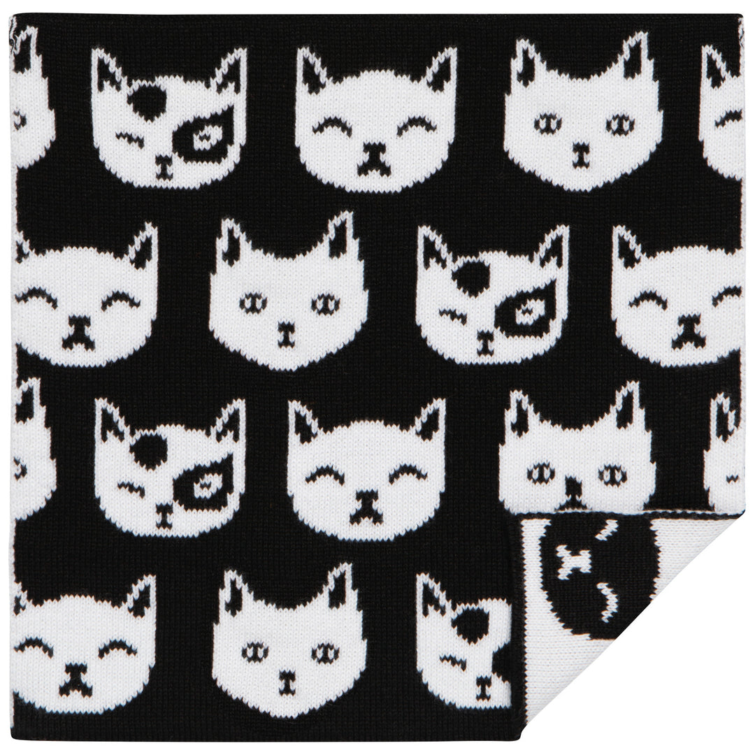 Feline Fine Knit Dishcloth Set of 3