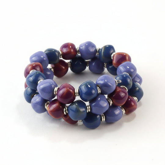 Kenyan Kazuri Beaded Bracelet