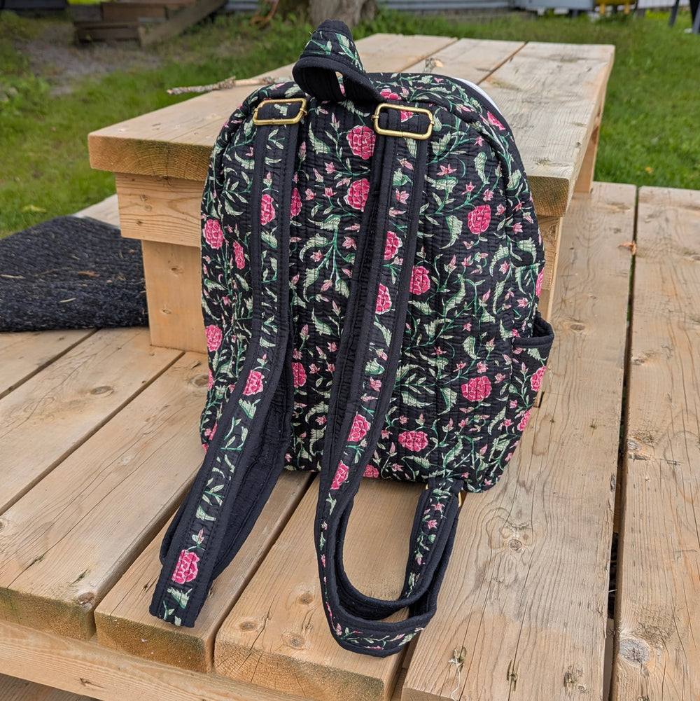 Quilted Cotton Backpack
