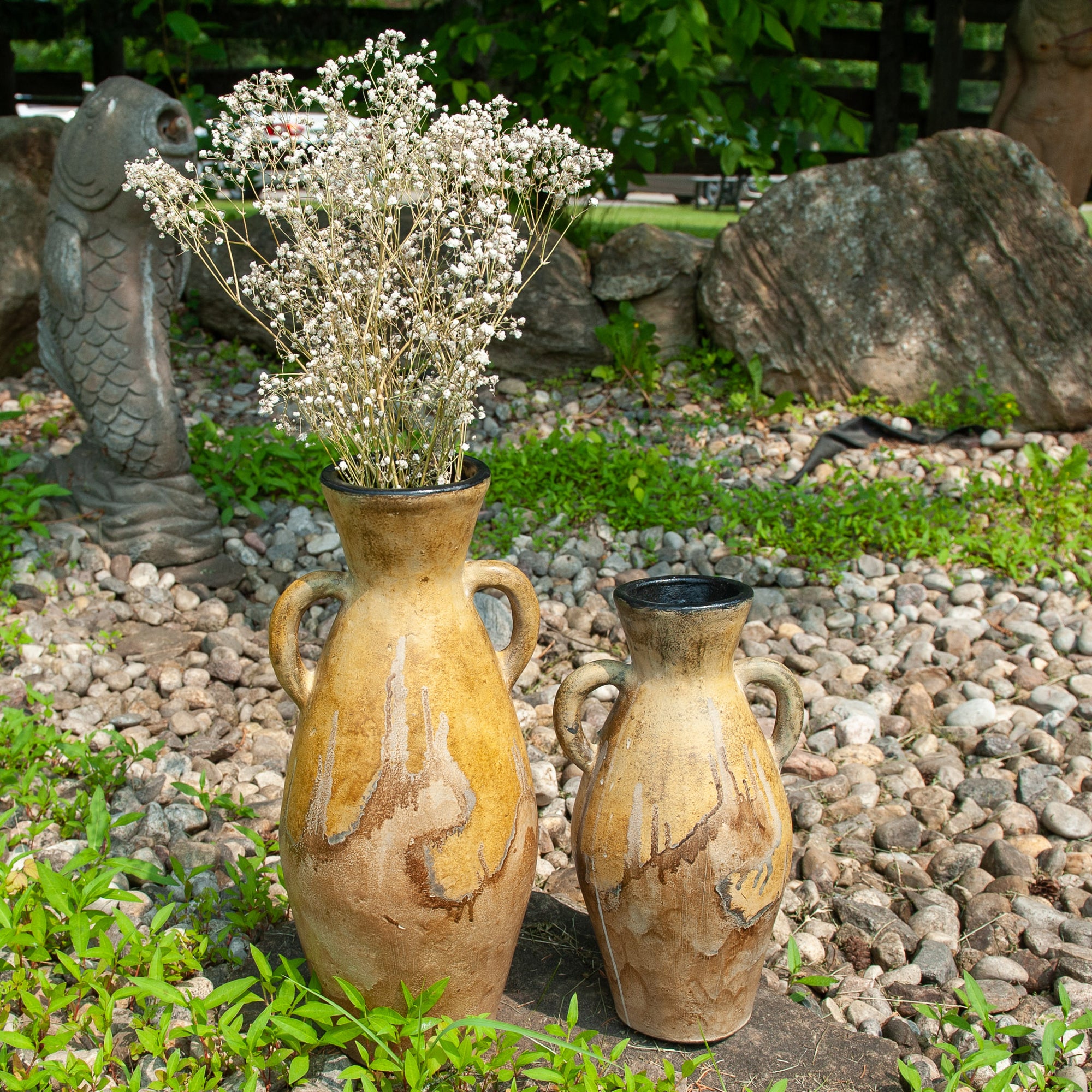 Lombok Ceramic Bronze Vase