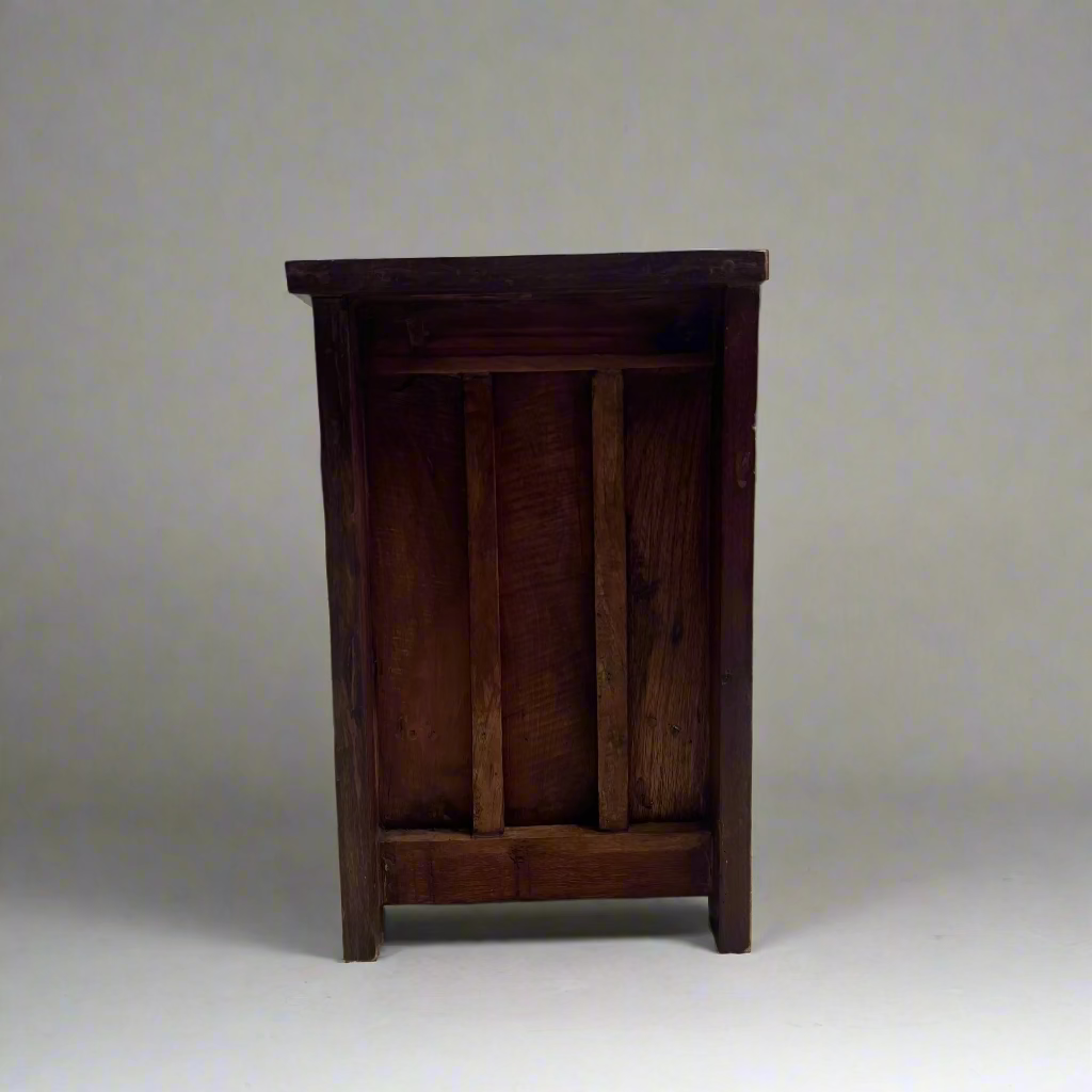 Teak Cabinet with Door & Interior Drawer