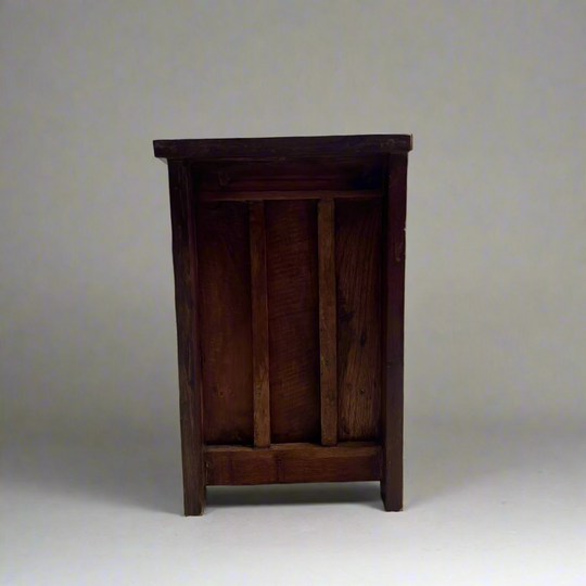 Teak Cabinet with Door & Interior Drawer
