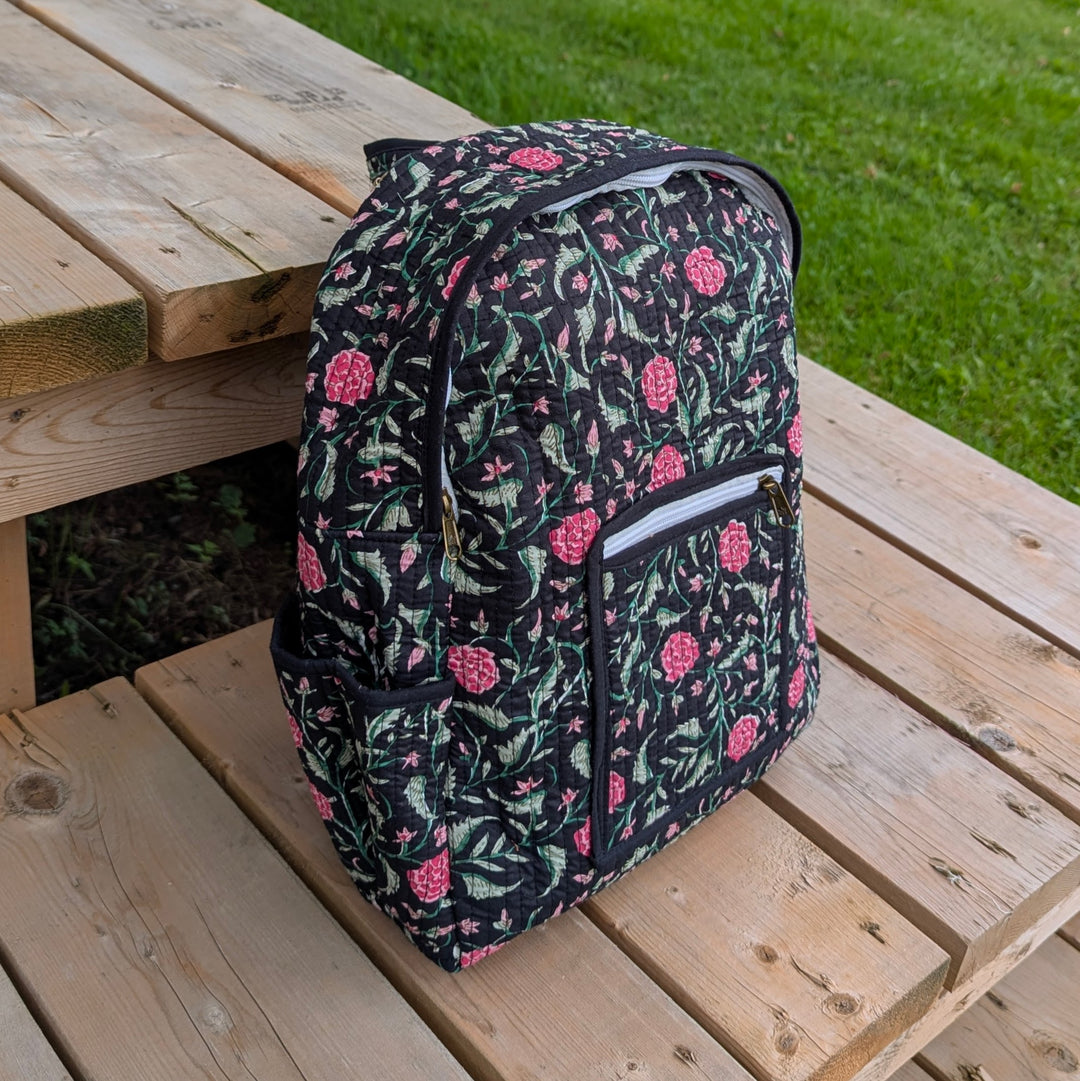 Quilted Cotton Backpack