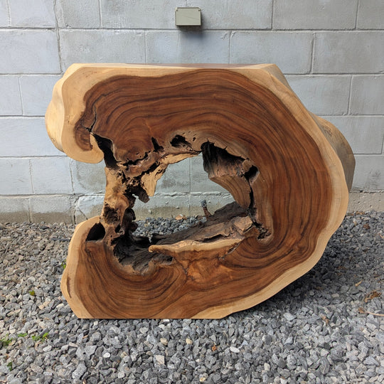 Natural Sono Wood Console Table