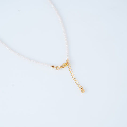 Bali Baby Pink Crystal Necklace