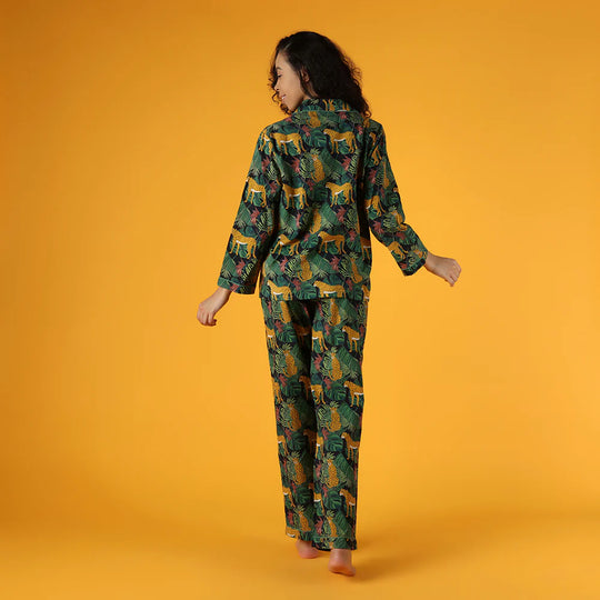 Cheetah Pajama Set
