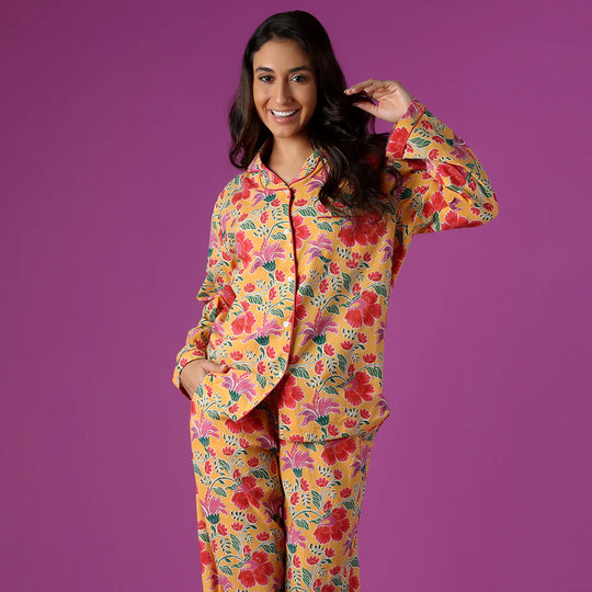Clarence Yellow Pajama Set