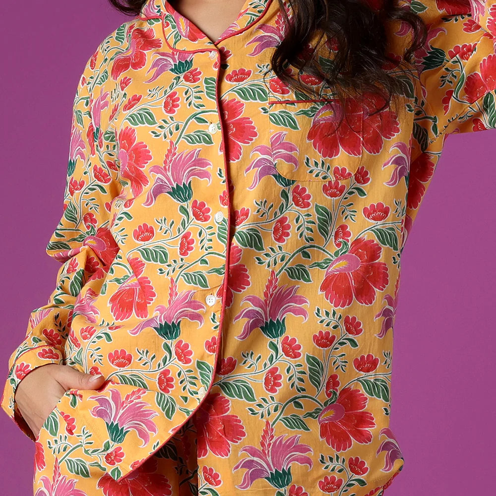 Clarence Yellow Pajama Set