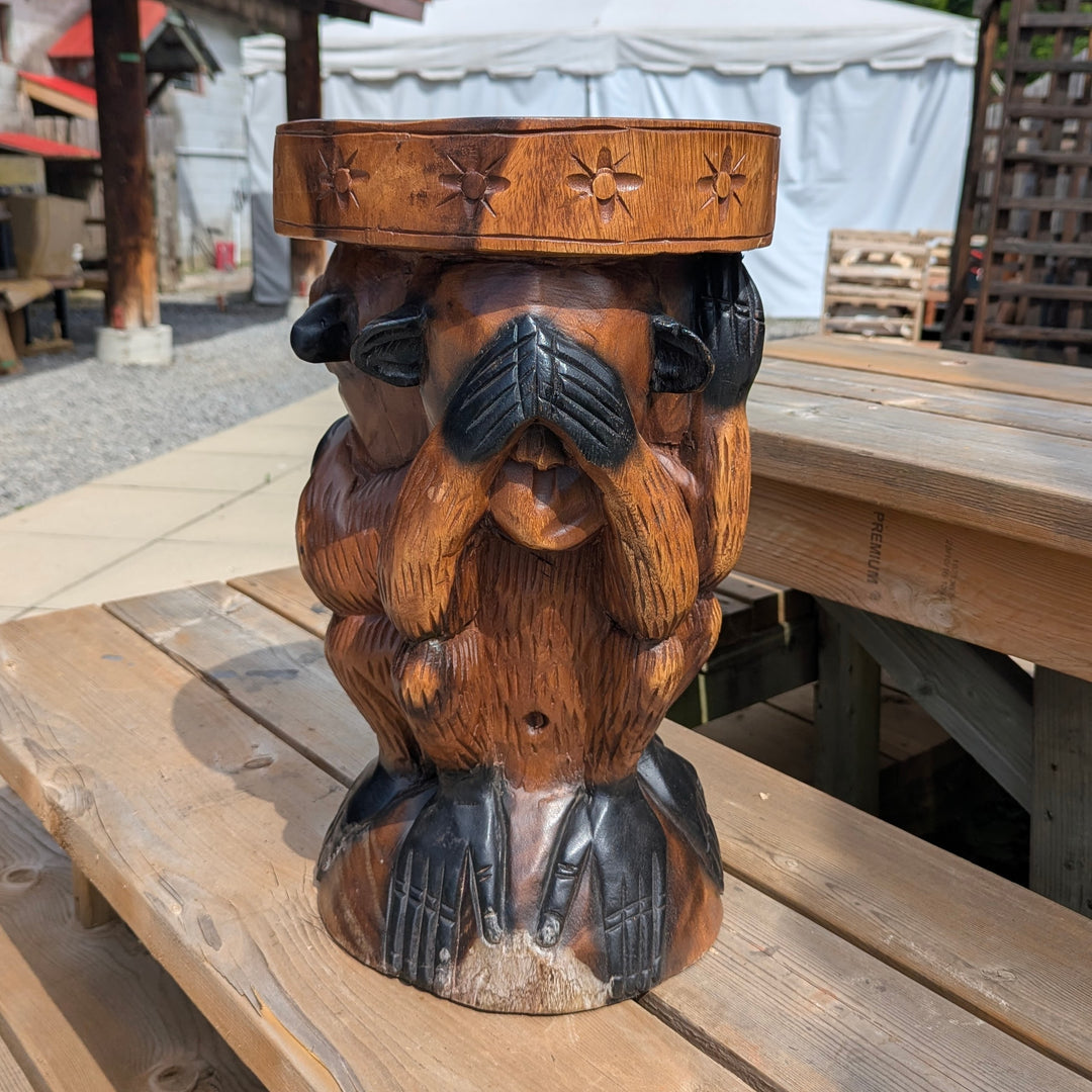 Three Wise Monkeys Side Table