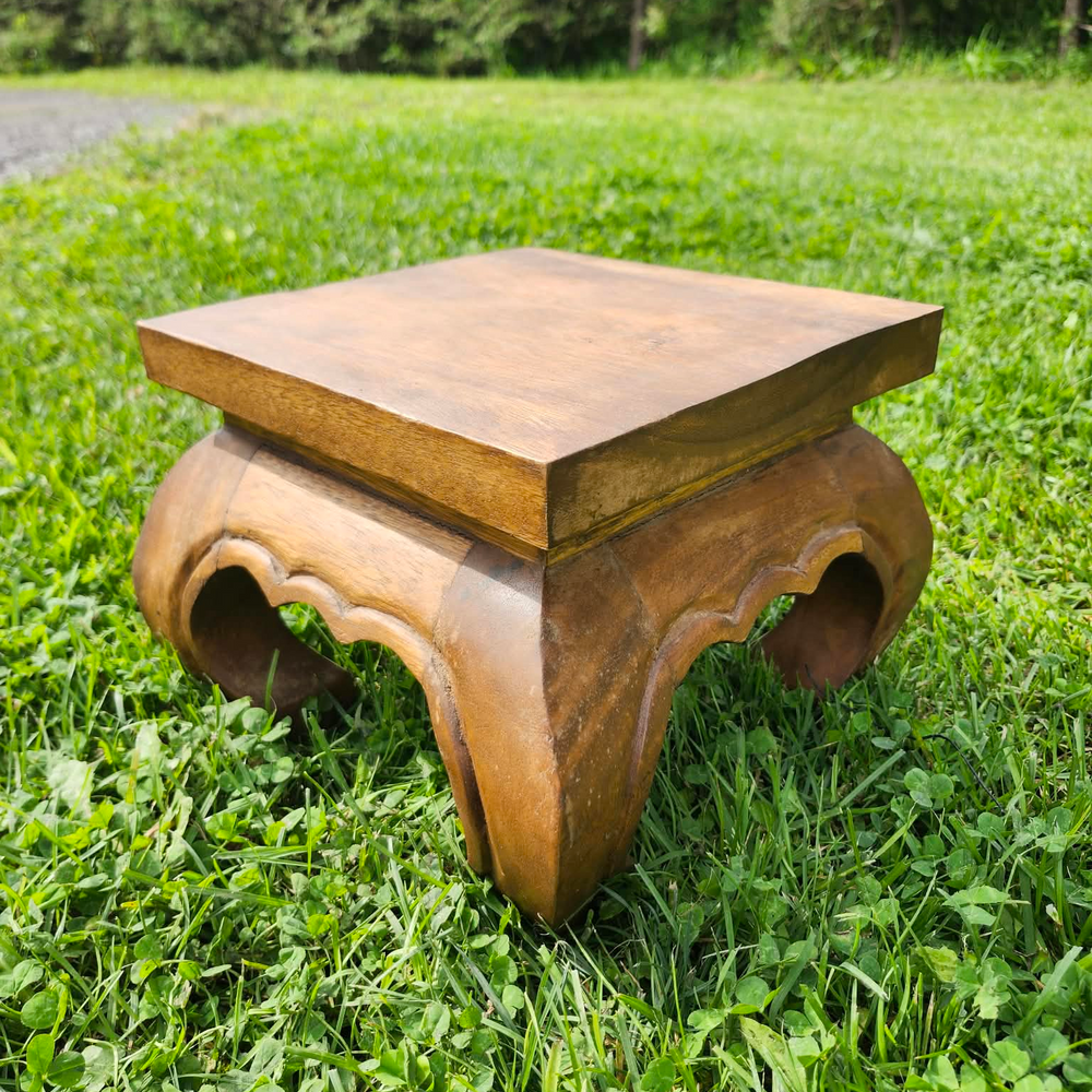 Square Opium Table with Curved Legs