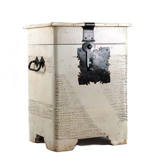 Locking Pine Wood Chest Cabinet