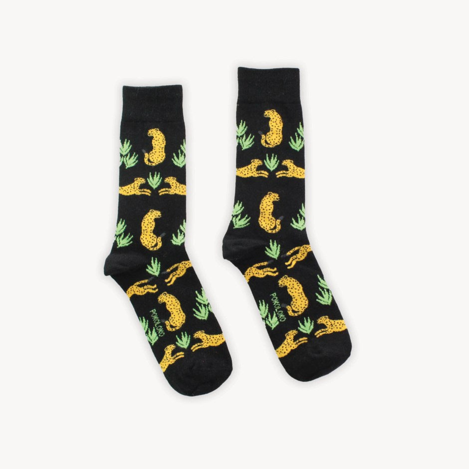 Pima Socks- Cheetah