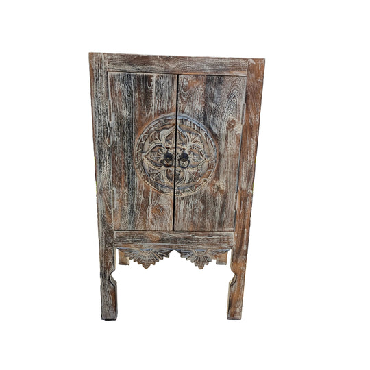 Lotus Design 2-Door Teak Cabinet