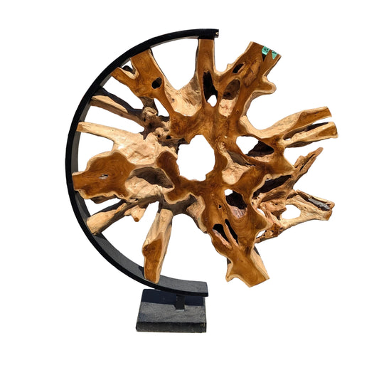 Abstract Teak Root Sculpture