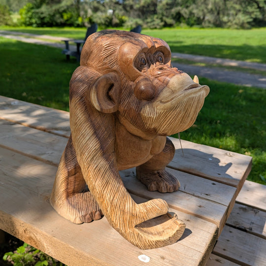 Suar Wood Middle Finger Orangutan