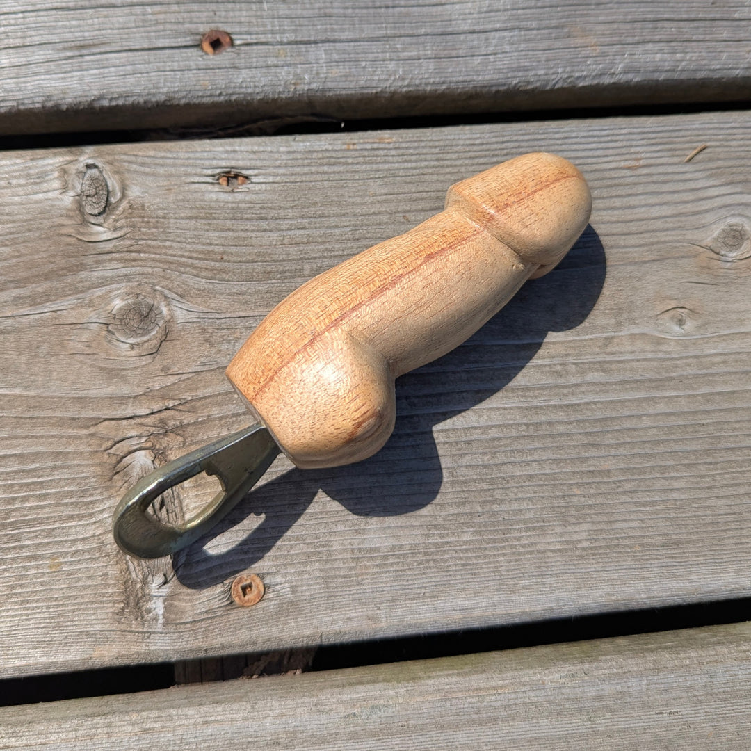 Suar Wood Penis Bottle Opener