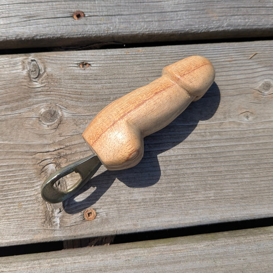 Suar Wood Penis Bottle Opener