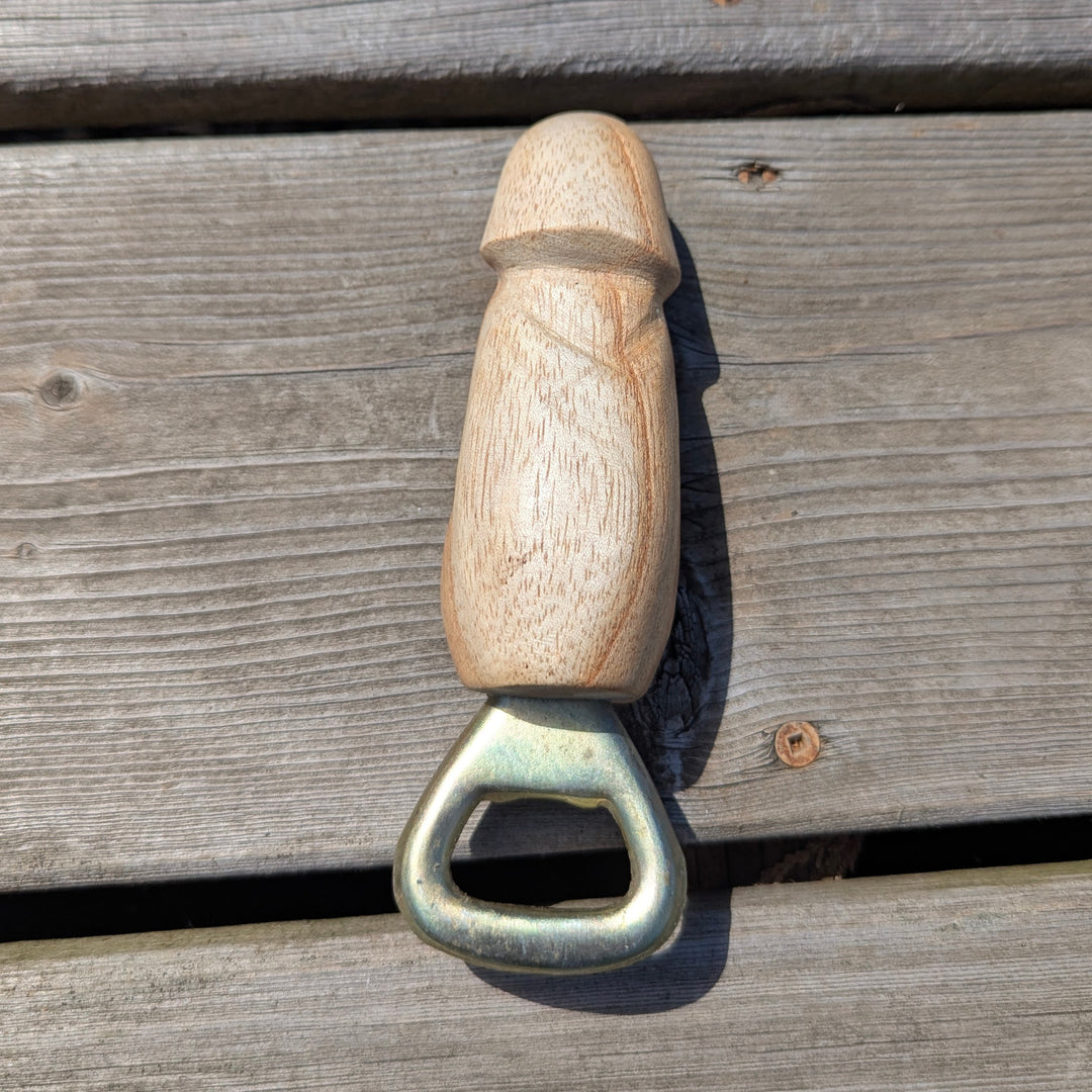 Suar Wood Penis Bottle Opener