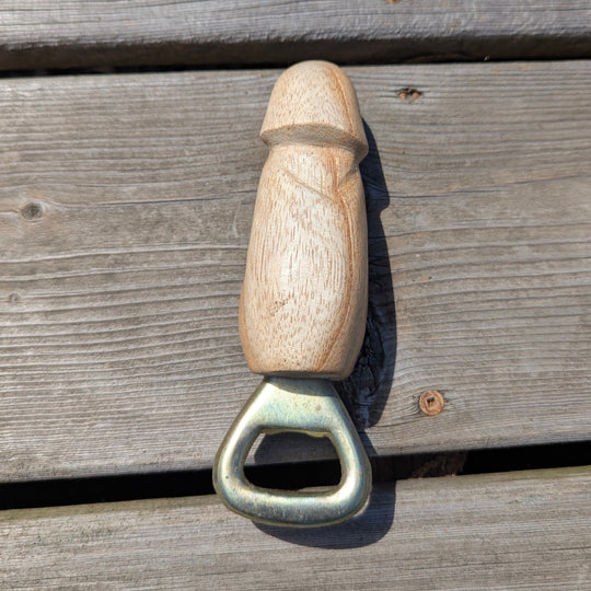 Suar Wood Penis Bottle Opener