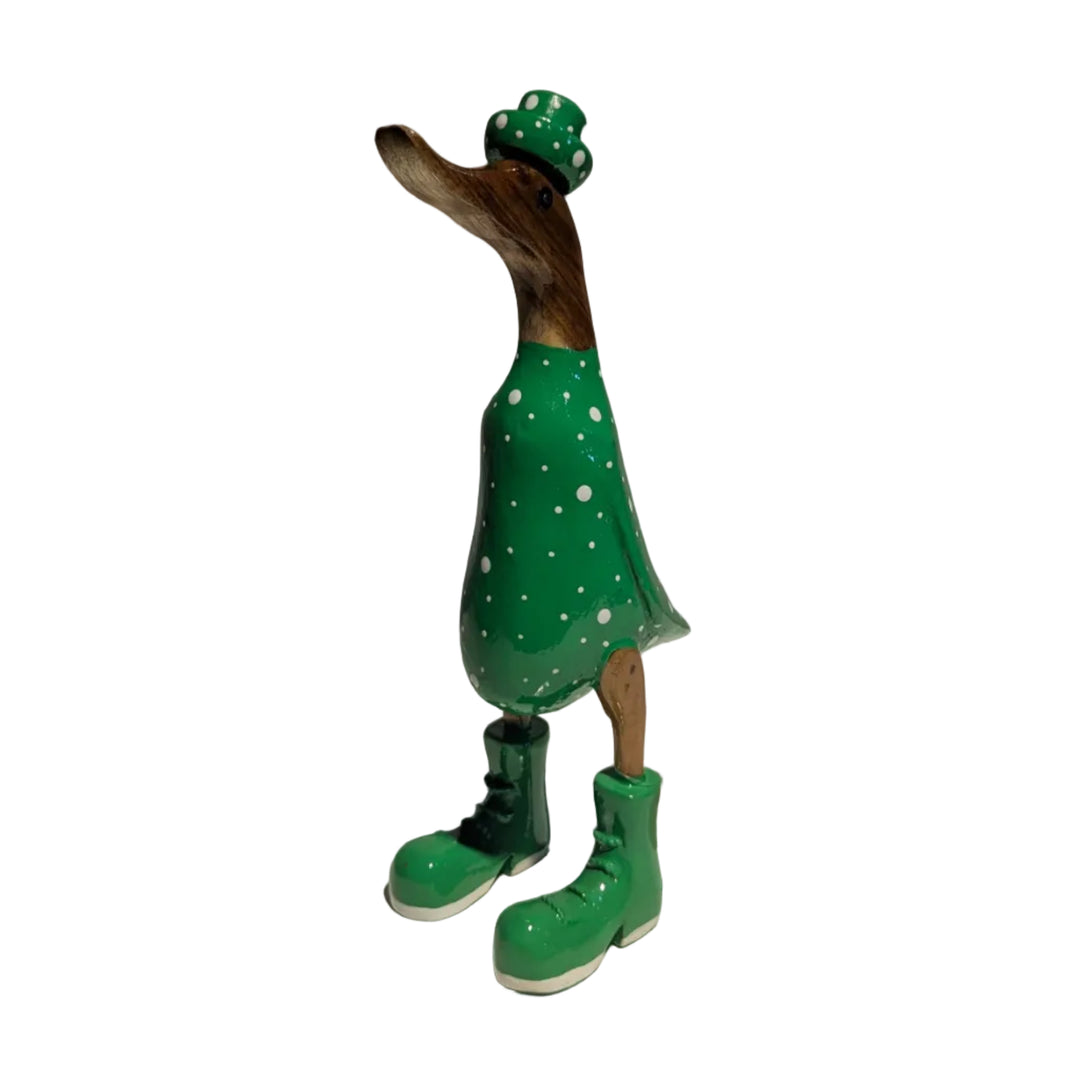 Polka Dot Outfit Bamboo Root Duck