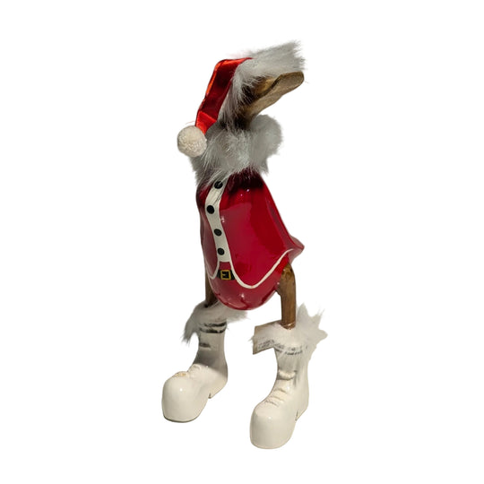 Furry Santa Outfit Bamboo Root Duck
