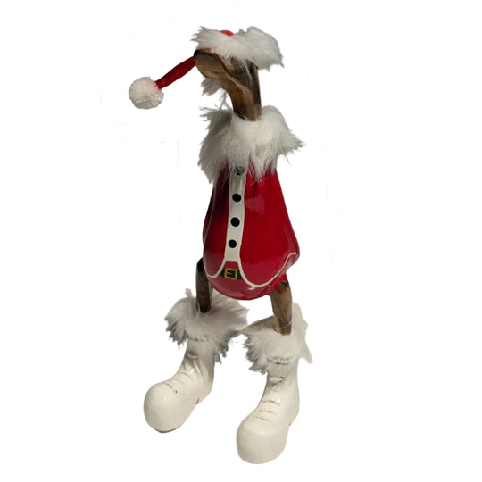 Furry Santa Outfit Bamboo Root Duck