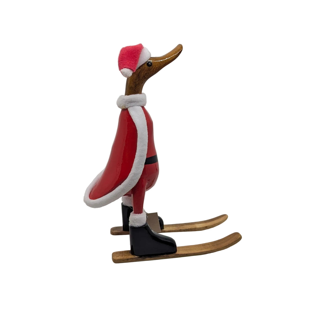 Skiing Santa Outfit Bamboo Root Duck