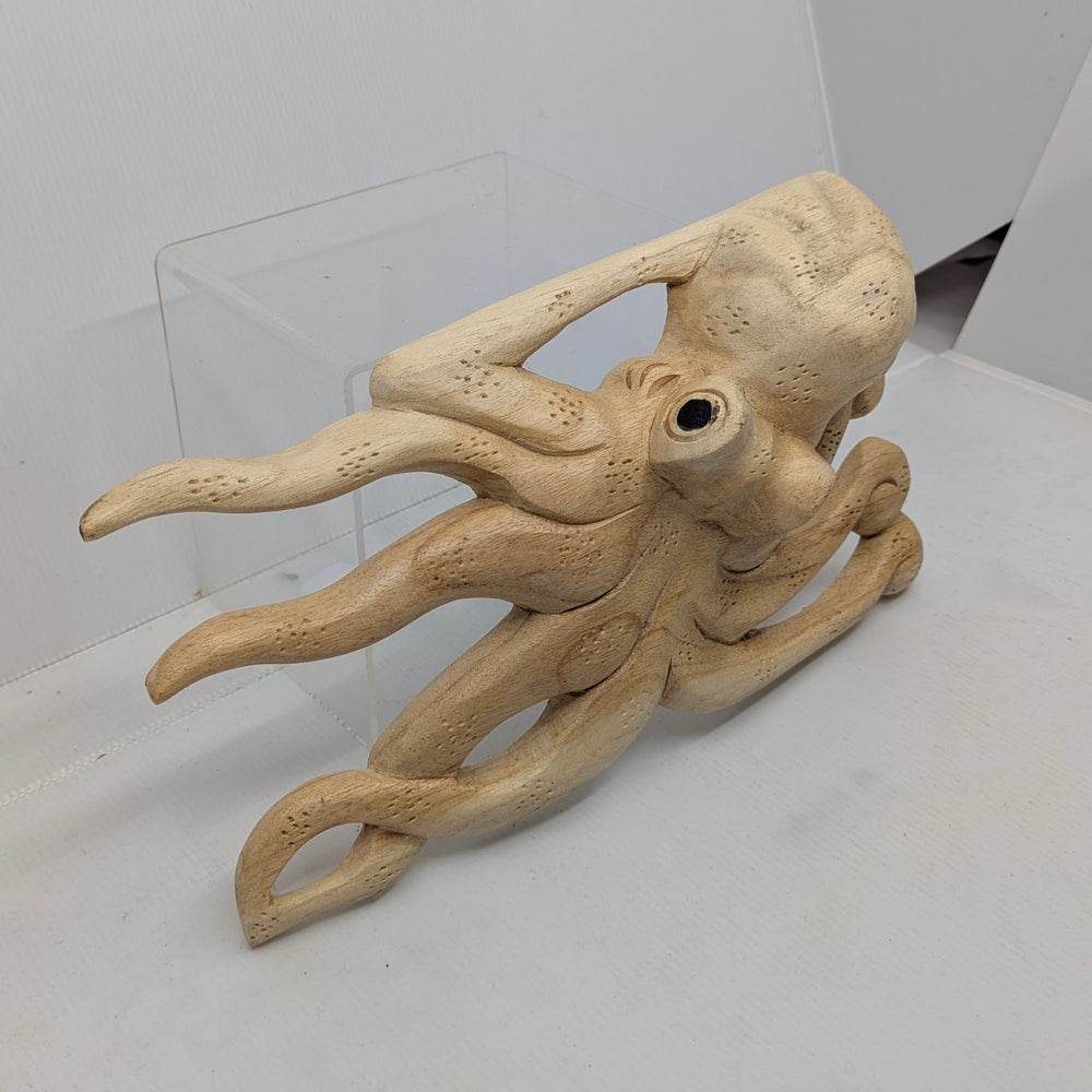 Parasite Wood Octopus Flat Carving