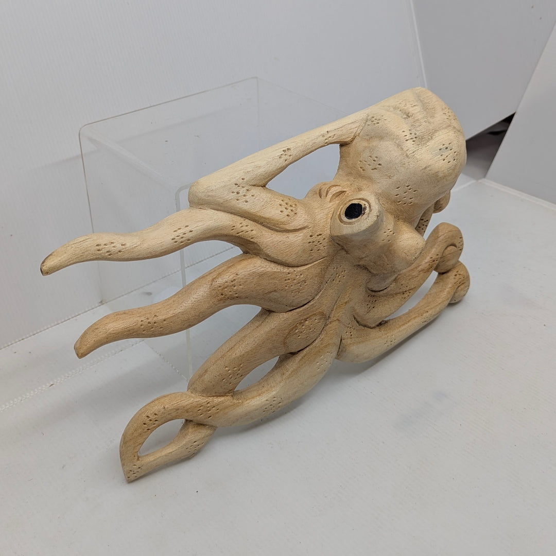 Parasite Wood Octopus Flat Carving