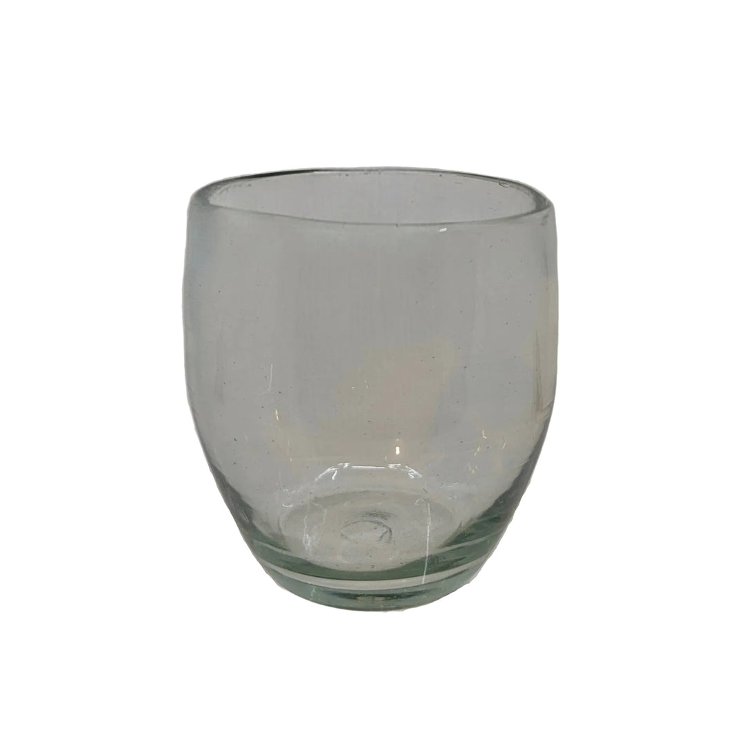 Round Stemless Wine Glass