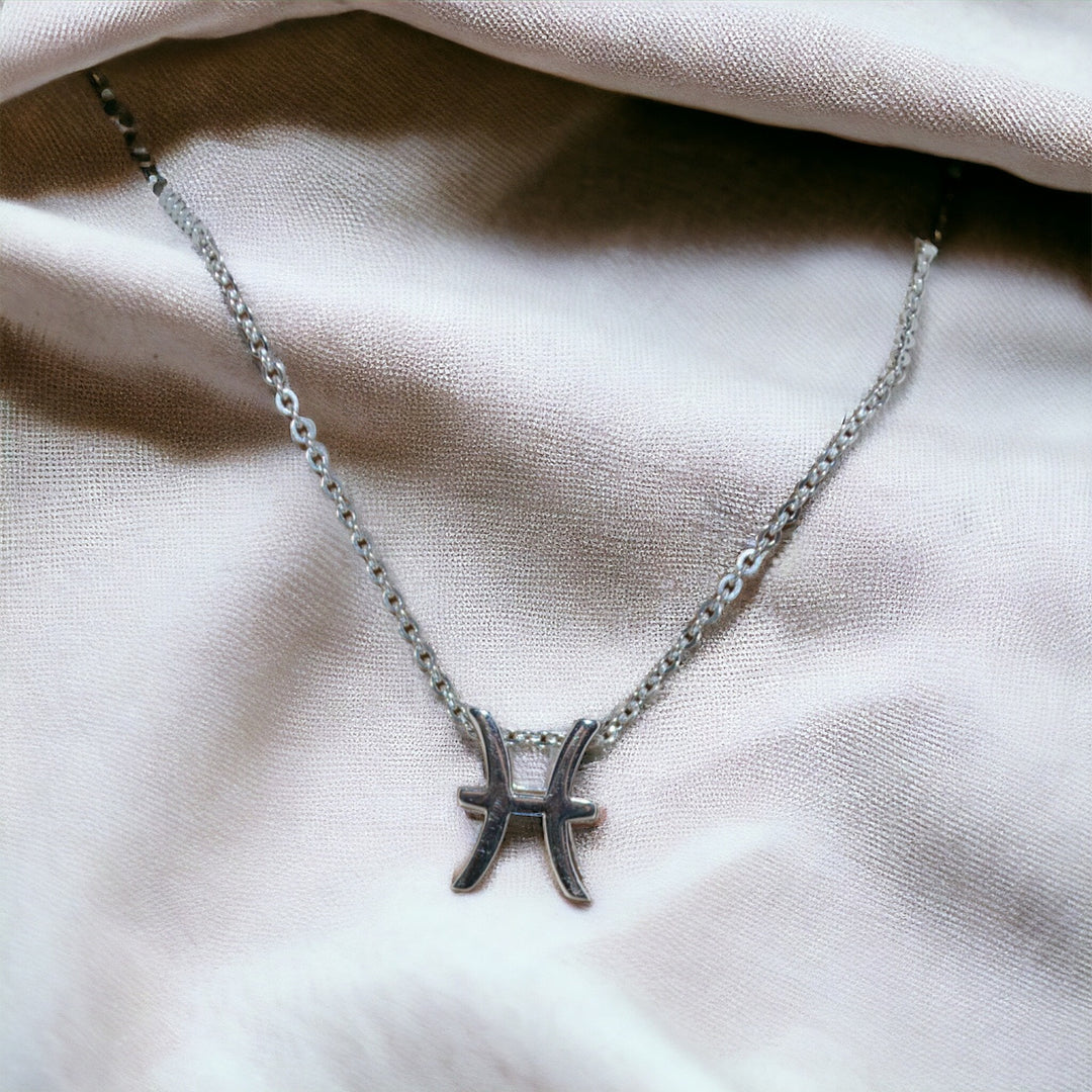 Zodiac Charm Necklace- Pisces