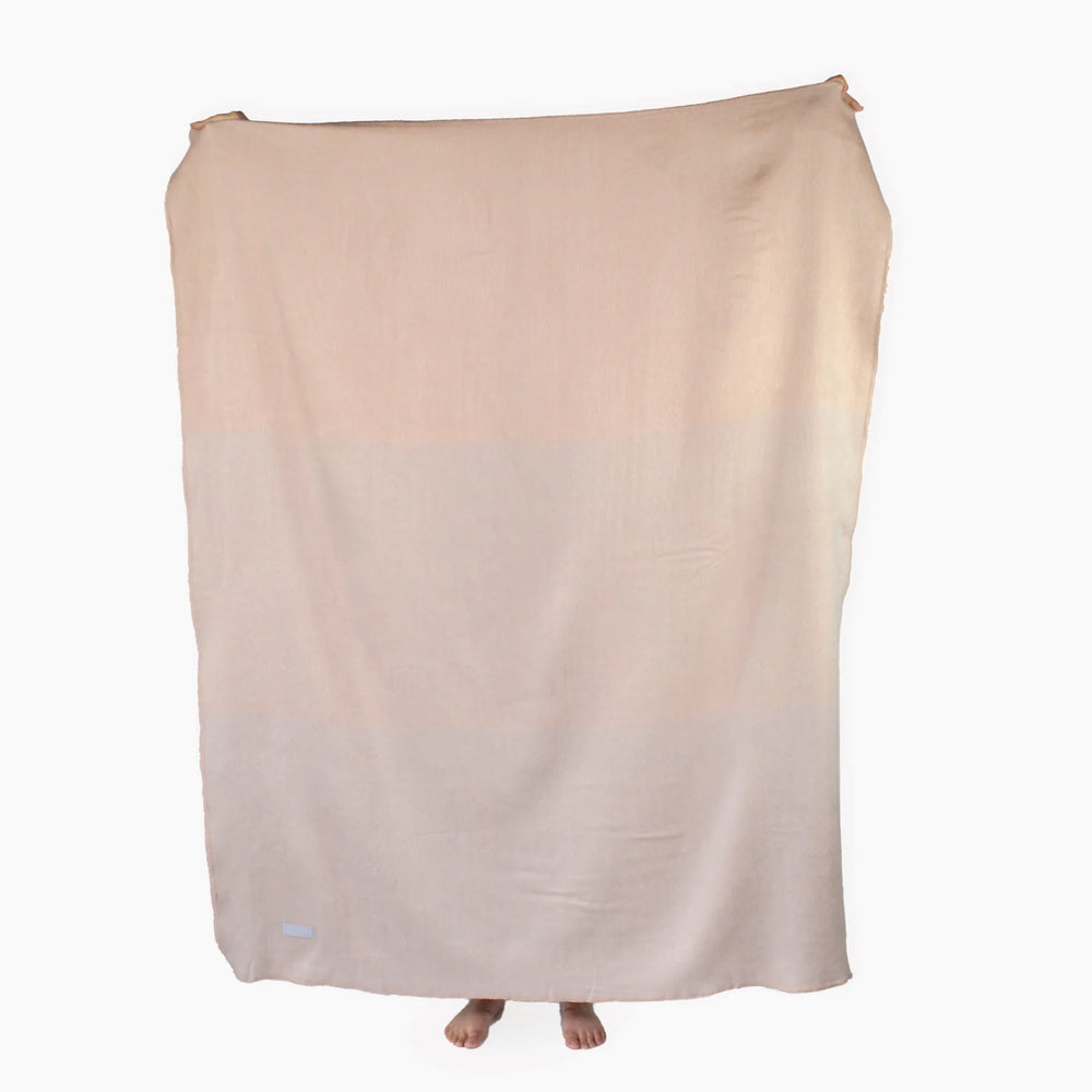Large Ombre Alpaca Throw