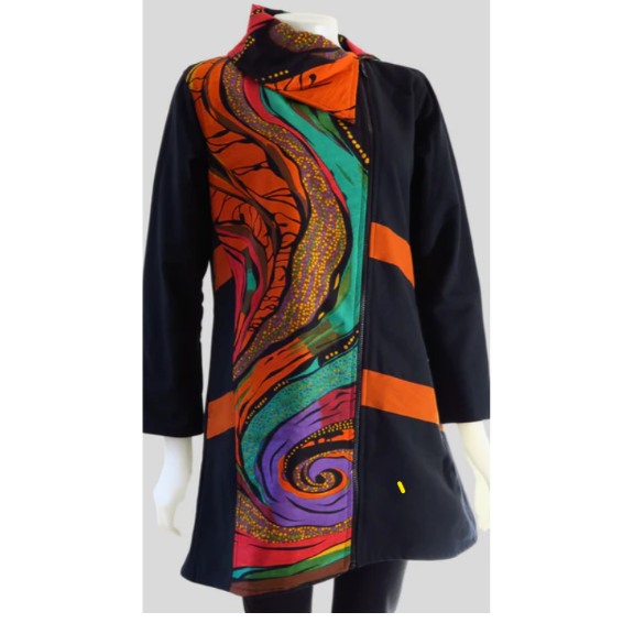 Swirl Canvas Fleece Lined Jacket