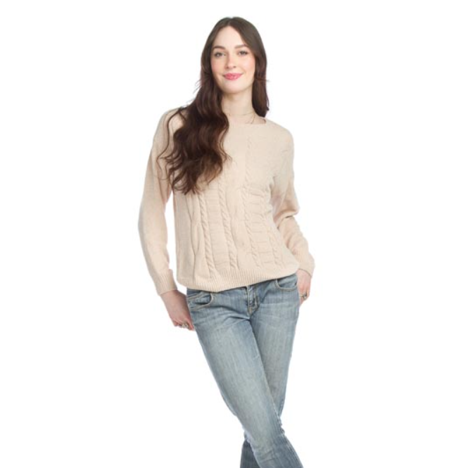 Chenille Cable Knit Sweater