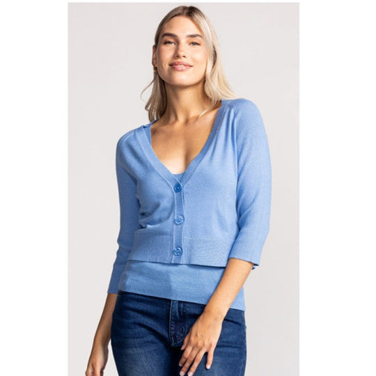 Lyla Set (Cardigan & Top Blue)
