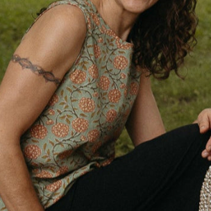 India Cotton Sleeveless Top