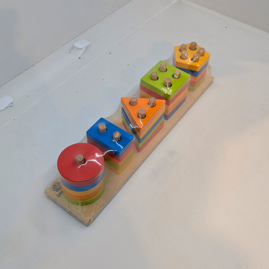 5-in-1 Shape Sorter Wooden Puzzle