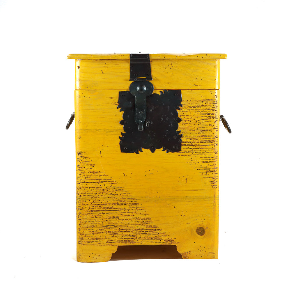 Locking Pine Wood Chest Cabinet