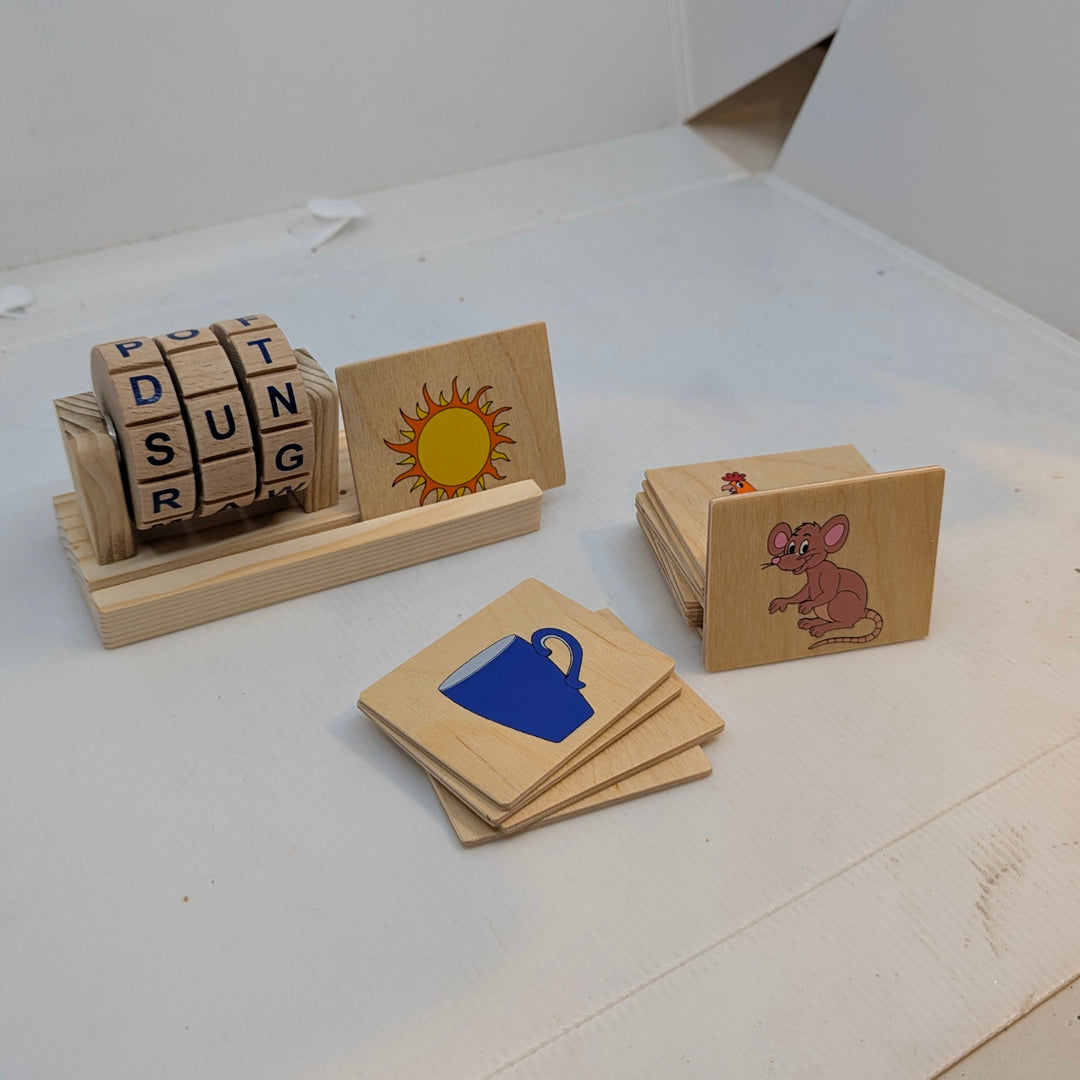 Spin and Spell Wooden Toy