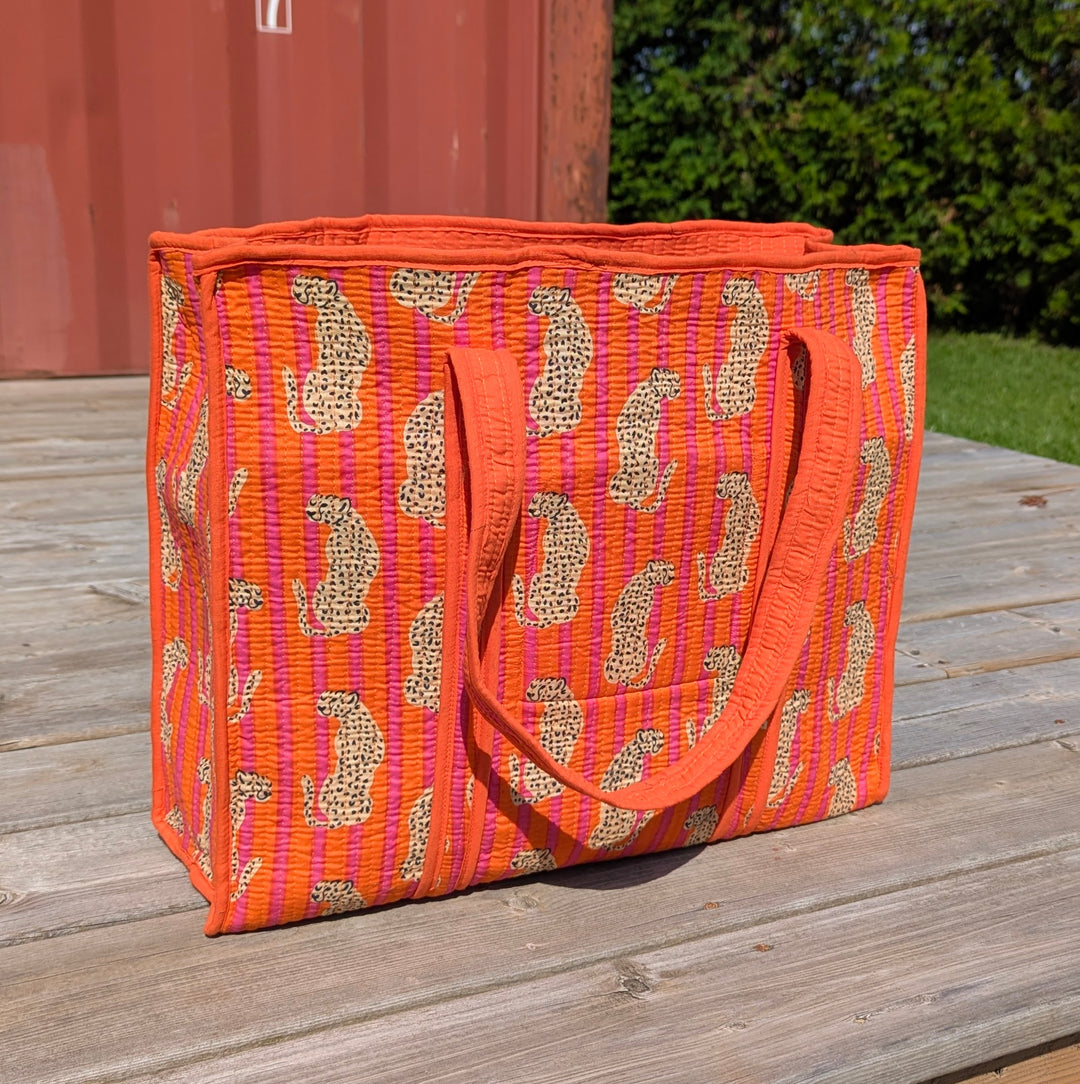 XL Quilted Cotton Tote Bag