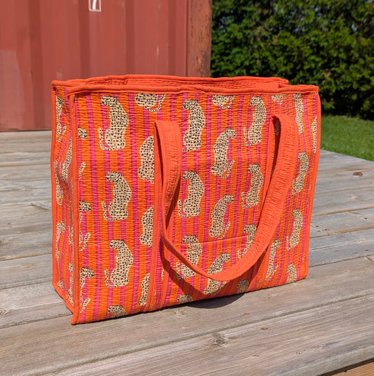 XL Quilted Cotton Tote Bag