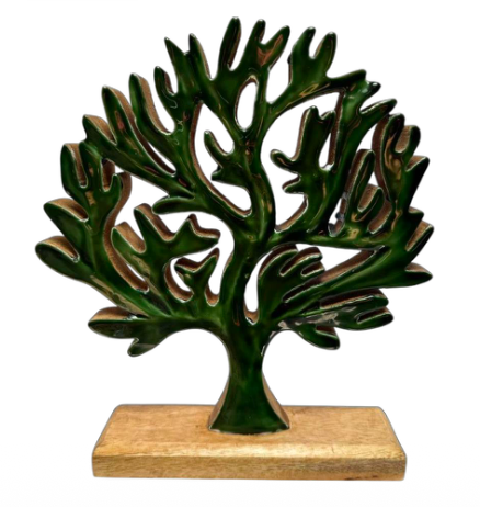 Mango Wood & Enamel Tree of Life