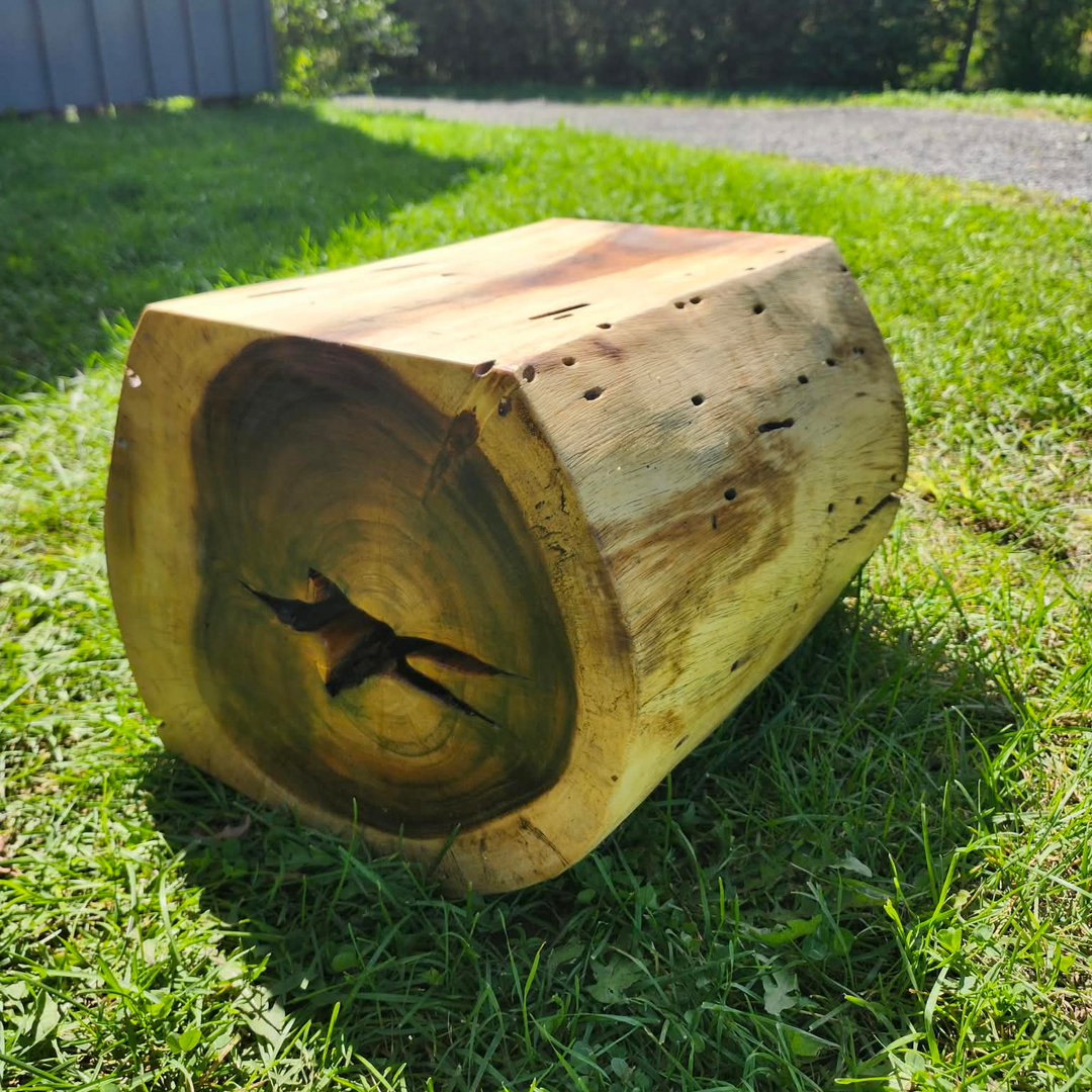 Natural Sono Wood Stool