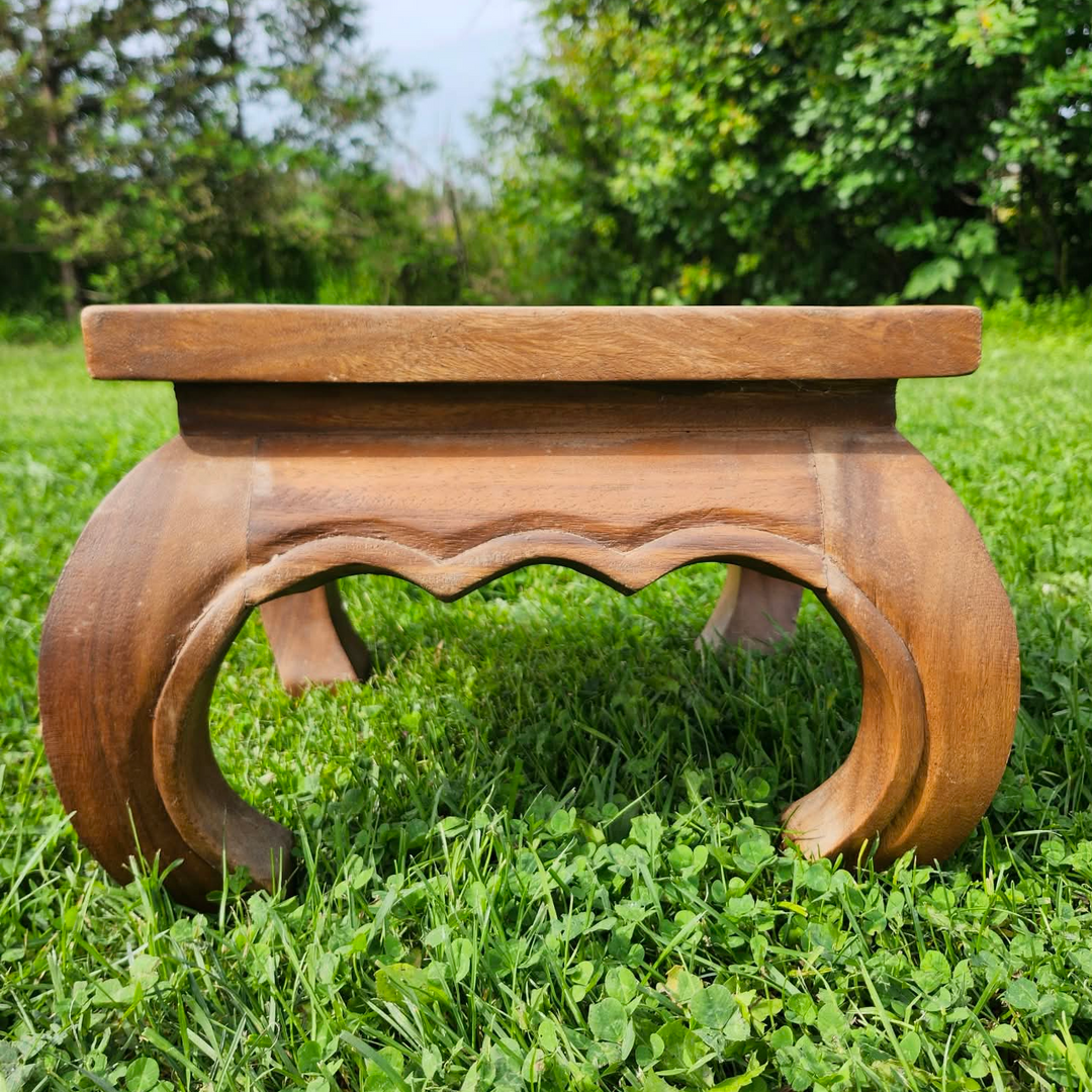 Square Opium Table with Curved Legs
