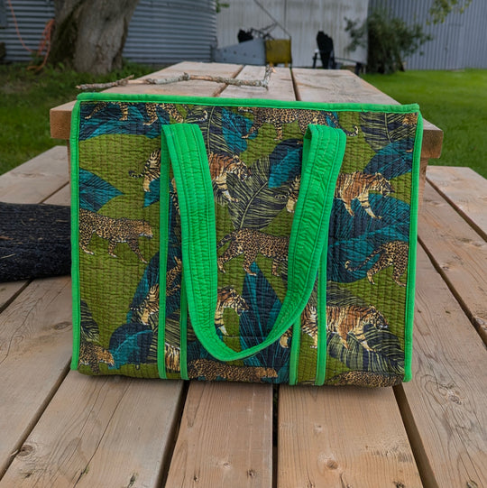 Quilted Cotton Tote Bag