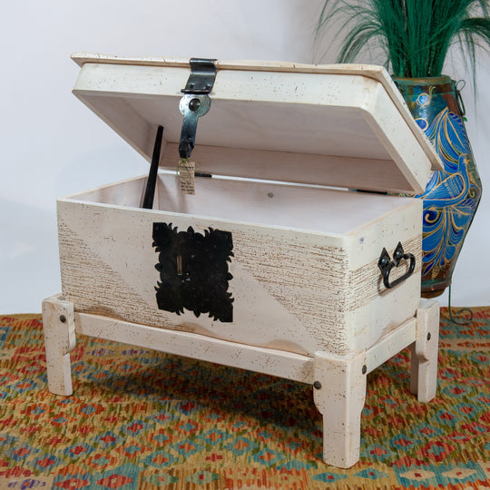 Mexican Pine Wood "Pirate Chest"