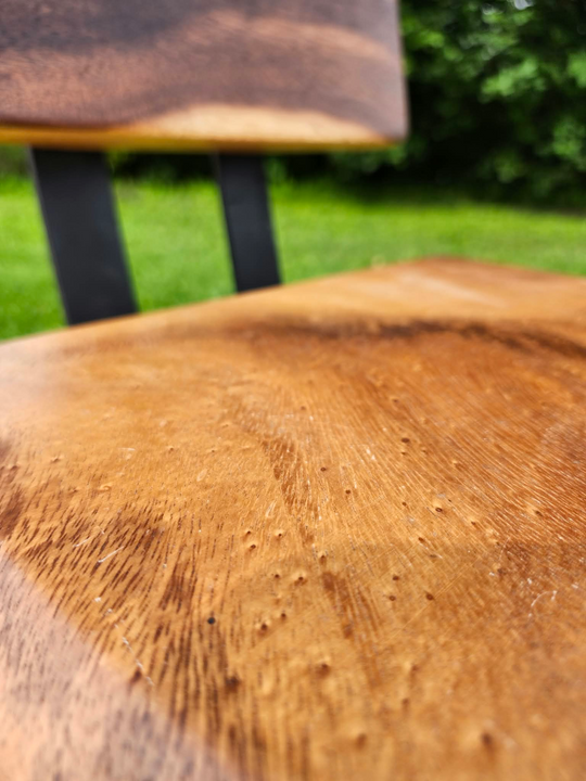 Sono Wood Chair with Iron Legs