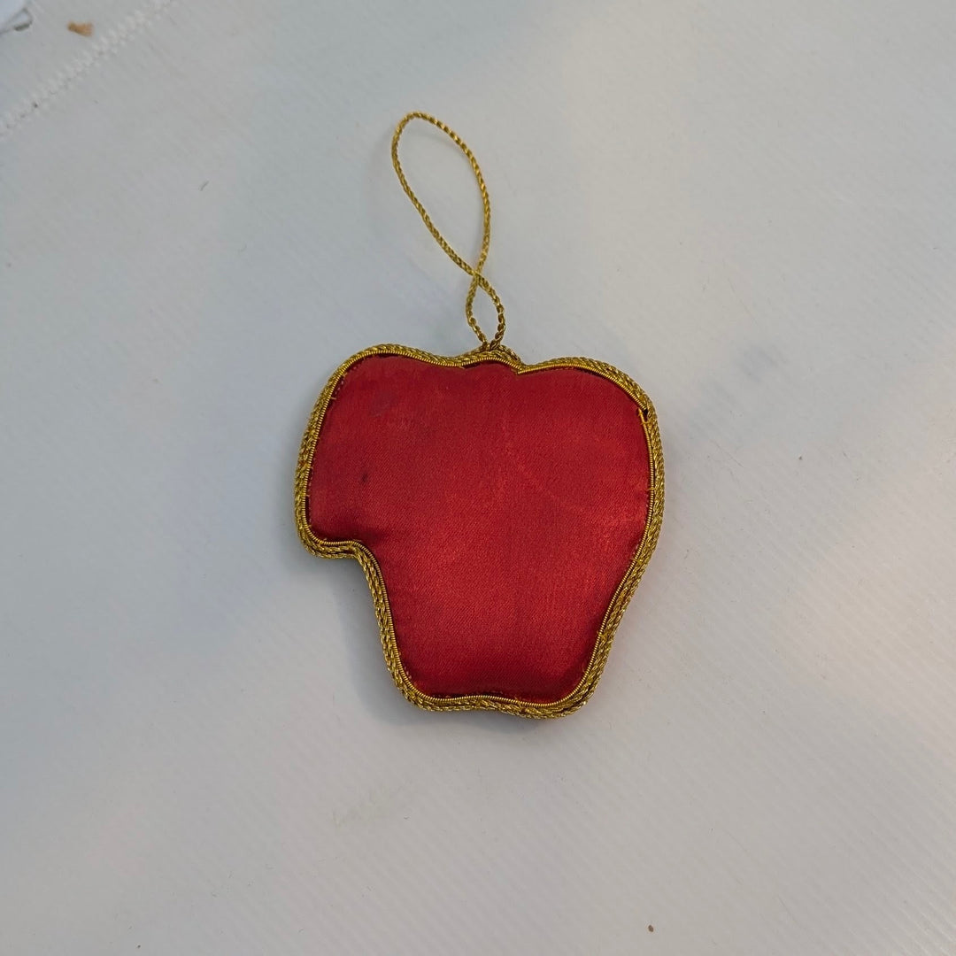 Beaded Apple Ornament