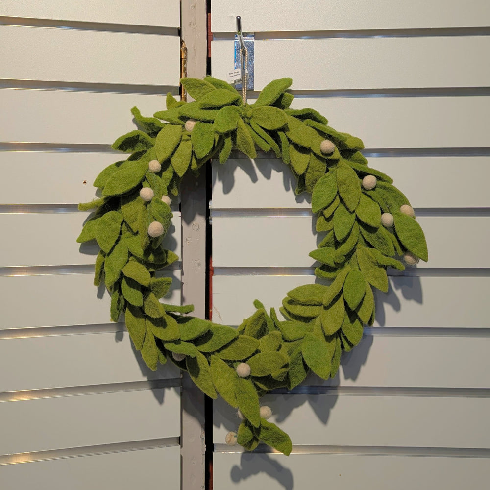 Wool Wreath with Berries